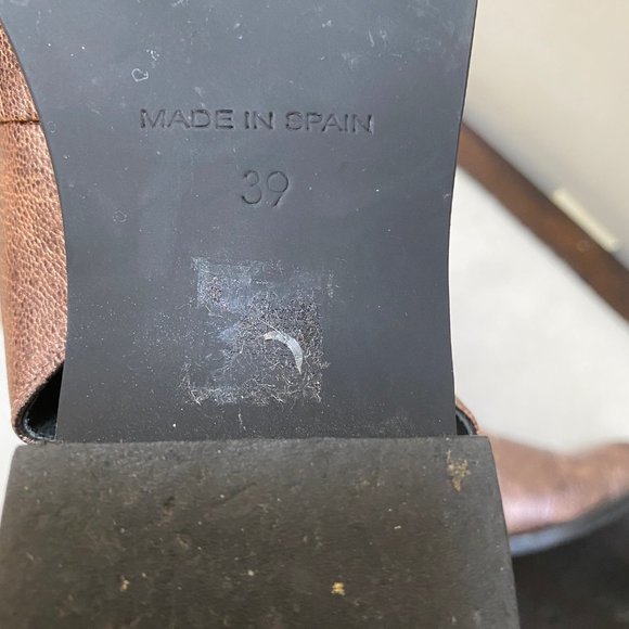 Free People Rose Gold Mules with Gold Rhinestones - W size 39 / 8M - Picture 10 of 10